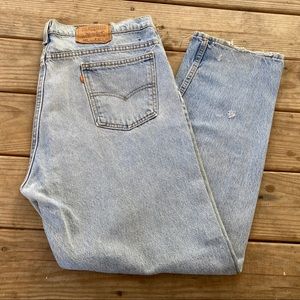 Vintage 505 Levi's Jeans Orange Tab